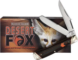Rough Rider Desert Fox Trapper - Dual Satin Clip And Spey Blades With Black Orange Micarta For EDC Fans by Rough Rider