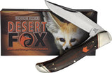 Rough Rider Desert Fox Folding Hunter - 5.25 Inch Closed Mirror Blade, Rugged Black Orange G10 Handle For Outdoorsmen by Rough Rider