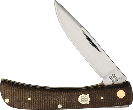 Rough Rider Small Work Knife Brown Burlap KD05 by Rough Rider