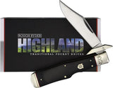 Rough Rider Highland Swing Guard Knife - For Collectors 5.38in Closed Satin Clip Blade Micarta Handle by Rough Rider