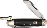 Rough Rider Highland Marlin Spike Knife With Black Micarta Handle And Red Liners Satin Blade For Outdoorsmen by Rough Rider