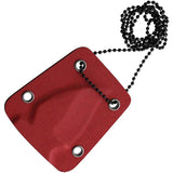 Rough Rider Cardinal Neck Knife RR2396 One Piece Design 2 Inch Black Stainless Blade Red Kydex Sheath Outdoors by Rough Rider