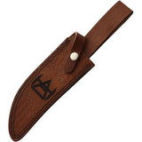 Rough Rider Skinner RR2398 Knife - Satin 6.5 Inch Blade Full Tang Pakkawood Bone Handle For Outdoors by Rough Rider