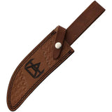 Rough Rider Damascus Skinner Knife - Premium Full Tang With Brass Guard For Outdoor Enthusiasts by Rough Rider