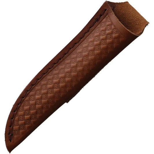 Rough Rider Fixed Blade Knife For Outdoorsmen - Satin 3.25in Blade With Pakkawood Handle And Leather Sheath by Rough Rider