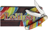 Rough Rider Lollipop Sowbelly Trapper Knife 3.75in Stainless Clip Spey Blades Durable Plastic Handle For Collectors by Rough Rider