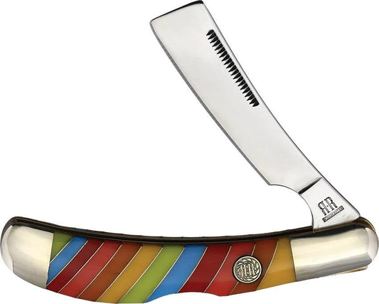 Rough Rider Lollipop Razor Lock 4 Inch Closed Stainless Steel Blade With Premium Plastic Handle For Collectors by Rough Rider