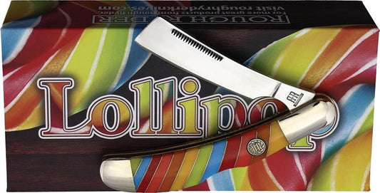 Rough Rider Lollipop Razor Lock 4 Inch Closed Stainless Steel Blade With Premium Plastic Handle For Collectors by Rough Rider