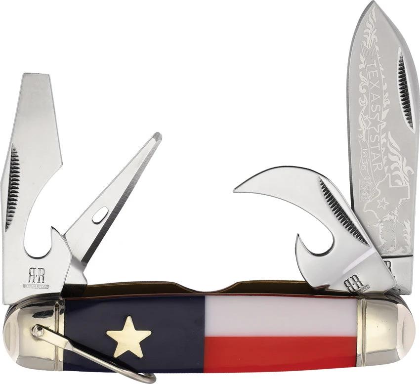 Rough Rider Texas Star Camp Knife RR2504 KB416 by Rough Rider