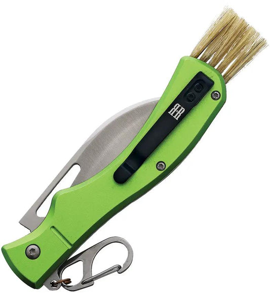 Rough Rider Mushroom Hunter Folder RR2540 - 3 Inch Satin Blade Forager Knife With Pocket Clip by Rough Rider