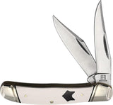 Rough Rider Copperhead White Micarta EDC Knife For Fans by Rough Rider