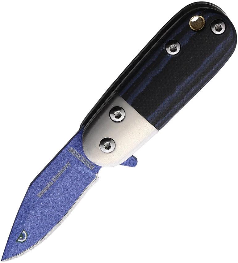Rough Rider Stompin Berry Linerlock Assisted Opening EDC Knife With Stainless Clip Point Blade RR2548 For EDC Fans by Rough Rider