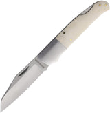 Rough Rider Premium Lockback Knife Winter Bone Handle Satin Blade Four And A Quarter Inch Closed Outdoorsmen by Rough Rider