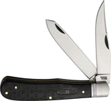 Rough Rider Bearhead Trapper Knife Premium Pakkawood Handle 4.25 Inch 440A Dual Blades For Collectors by Rough Rider