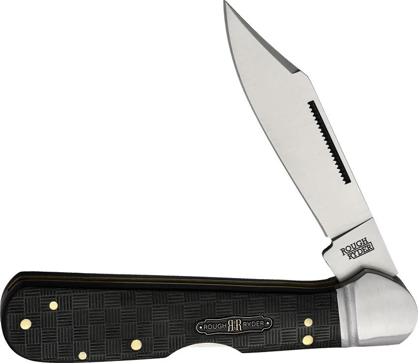 Rough Rider Bearhead Copperhead Pakkawood Folding Knife 4.25in 440A Satin Blade Gift Box For Collectors by Rough Rider
