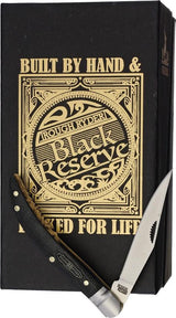 Rough Rider Bearhead Toothpick Knife 3In Closed Premium Satin 440A Clip Blade Black Pakkawood For EDC Enthusiasts by Rough Rider