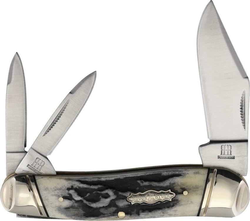 Rough Rider Whittler Black Stag RR2575 KC07H by Rough Rider