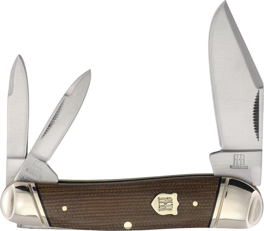 Rough Rider Whittler Brown Tater Skin Mica RR2581 KC07H by Rough Rider