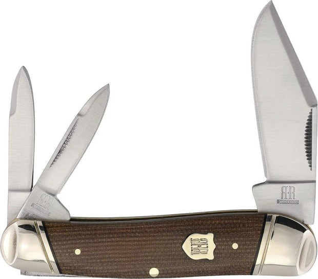 Rough Rider Whittler Brown Tater Skin Mica RR2581 KC07H by Rough Rider