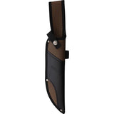 Rough Rider Bowie Knife - 14 Inch Stonewashed Blade With Stacked Leather Handle And Stainless Guard by Rough Rider