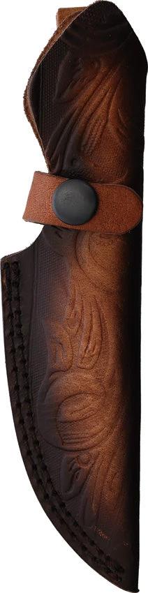 Rough Rider Fixed Blade Knife BRK77 Turquoise Inlay Wenge Wood Handle 8in Satin Blade Outdoor by Rough Rider