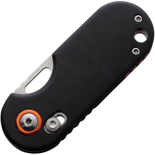 Rough Rider Slide Lock Knife 2 Inch Satin 440 Stainless Steel Blade - Premium Black Aluminum Handle For EDC by Rough Rider