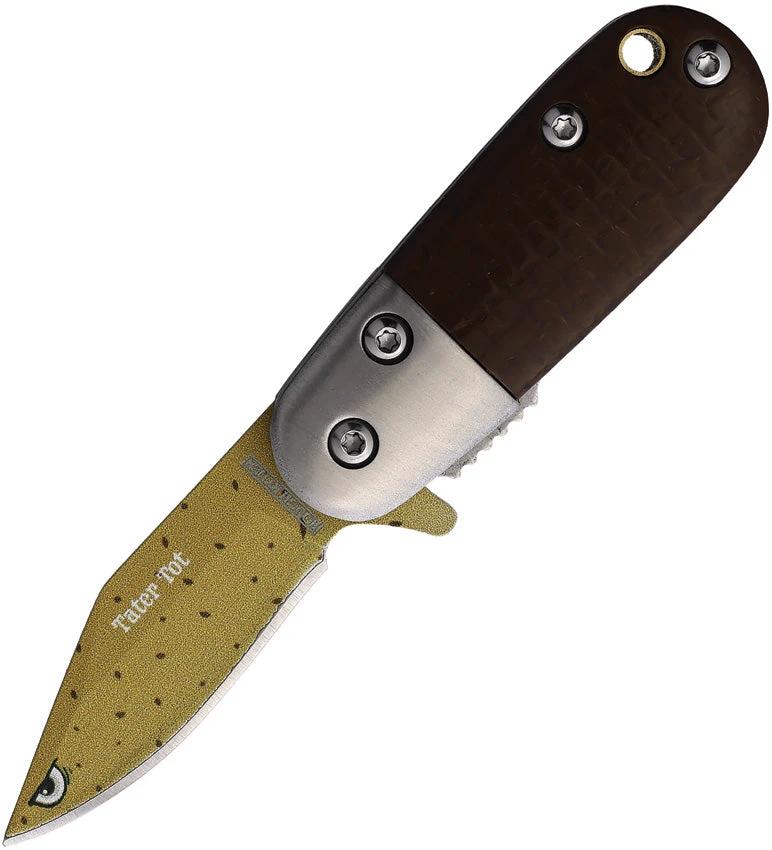 Rough Rider Tater Tot Linerlock Knife With Assisted Opening And Micarta Handle For EDC Enthusiasts by Rough Rider