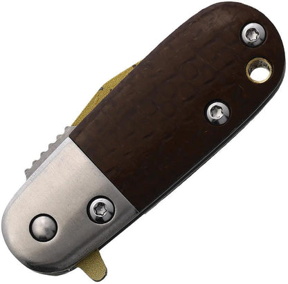 Rough Rider Tater Tot Linerlock Knife With Assisted Opening And Micarta Handle For EDC Enthusiasts by Rough Rider