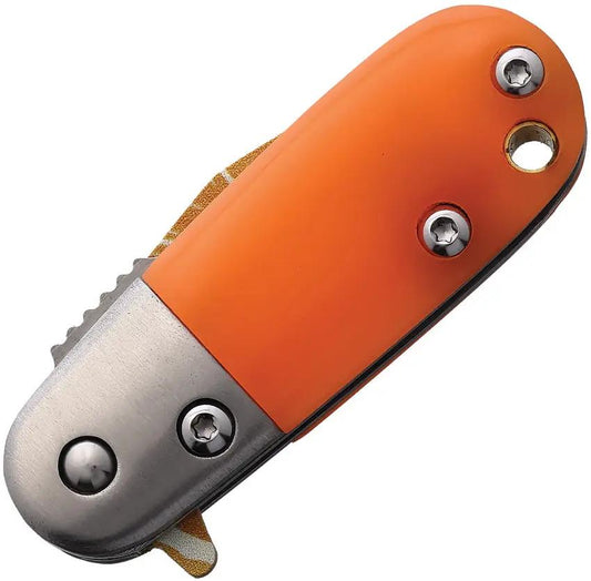 Rough Rider Mean Tangerine Linerlock Assisted Opening EDC Knife - One-Hand Deployment For Everyday Carry by Rough Rider