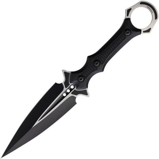 Rough Rider Dagger TDH1033 95GB Full Tang Two Tone Blade With Finger Ring G10 Handle Kydex Sheath Outdoorsmen by Rough Rider