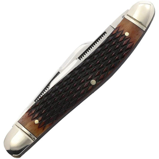 Rough Rider 30th Anniversary Stockman Knife KC010 3.5in Closed Mirror Blades Bone Handle Gift Tin For Collectors by Rough Rider