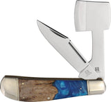 Rough Rider Pocket Chopper Pandora Swirl KB221 5 Inch Closed Premium Stainless Clip Hatchet Blades For EDC Enthusiasts by Rough Rider