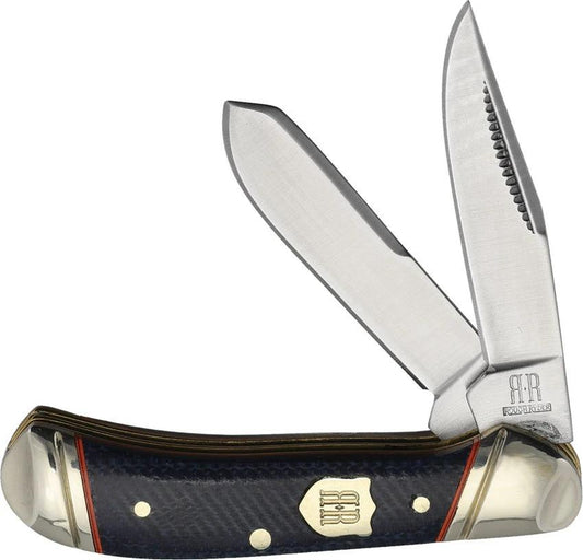 Rough Rider Tiny Trapper Denim Micarta RR2660 KB250 by Rough Rider