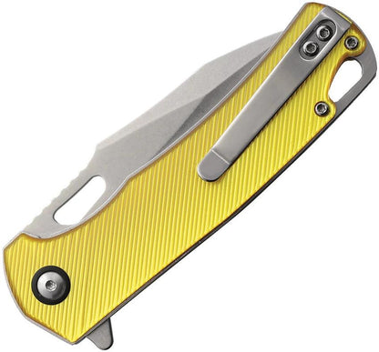 Rough Rider Linerlock Amber Acrylic EDC Knife 4.25 Inch Closed 3 Inch Stonewash Stainless Spear Point Blade by Rough Rider