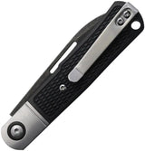 Rough Rider Black G10 Slip Joint Knife 3.75in Closed 2.75in Spear Point Blade - Non-Locking EDC by Rough Rider