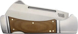 Rough Rider Camp Side Cleaver Lockback Knife RR2679 - Rugged Outdoor Utility with Satin 3.88in Blade and Brown Micarta by Rough Rider