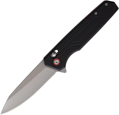 Rough Rider Assisted Opening Crossbar Lock Pocket Knife Bead Blast Stainless Steel Blade G10 EDC by Rough Rider