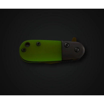 Rough Rider Linerlock Assisted Opening EDC Knife Sour Lemon RR2682 With Yellow Acrylic Handle by Rough Rider