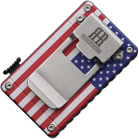 Rough Rider RR 26957 Money Clip Knife - Aluminum Handle EDC Patriot Dont Tread On Me by Rough Rider