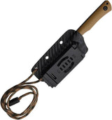 Rough Rider Fixed Blade Knife With Brown G10 Handle Rugged Full Tang 3.25 Inch Stonewash Blade - Compact Outdoor Utility by Rough Rider