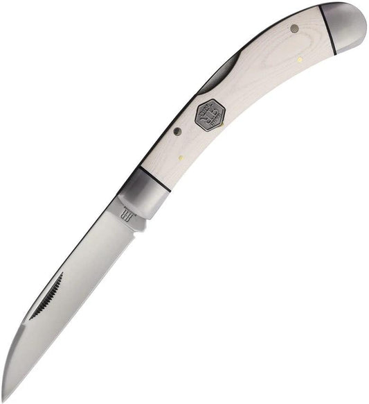 Rough Rider Lockback Knife White Micarta 4 Inch Wharncliffe KA63W RR2712 Premium Outdoor Companion by Rough Rider
