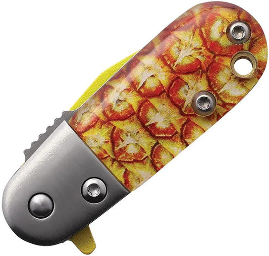 Rough Rider Linerlock Assisted Opening Pineapple Handle EDC Knife - Quick One Hand Deployment by Rough Rider