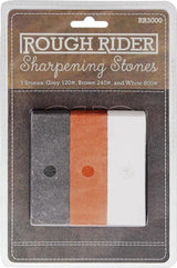 Rough Ryder Sharpening Stone Set 3pc RR3000 by Rough Ryder