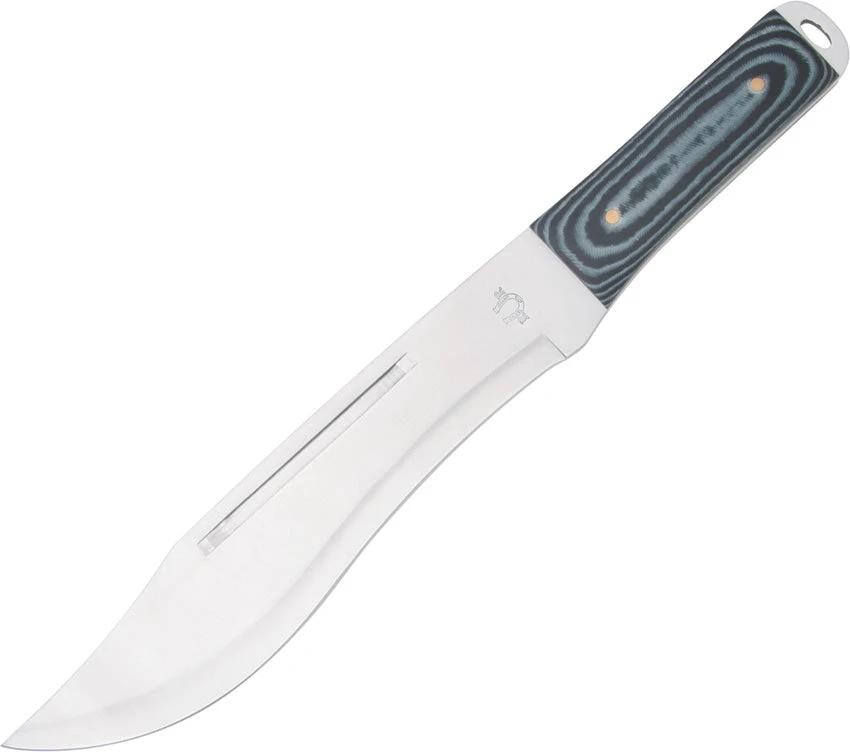 Rough Rider RR490 14in Throwing Knife With Micarta Handle Full Tang Durable Lanyard Hole For Outdoor Survival by Rough Rider