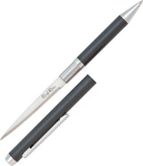 Rough Rider Ink Pen Knife Black 5.5 Inch Pen With 2.25 Inch Stainless Blade For EDC Enthusiasts by Rough Rider