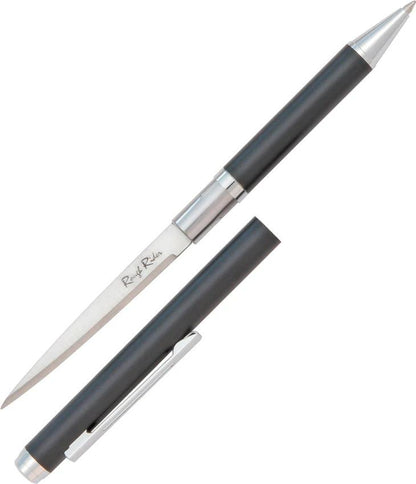 Rough Rider Ink Pen Knife Black 5.5 Inch Pen With 2.25 Inch Stainless Blade For EDC Enthusiasts by Rough Rider