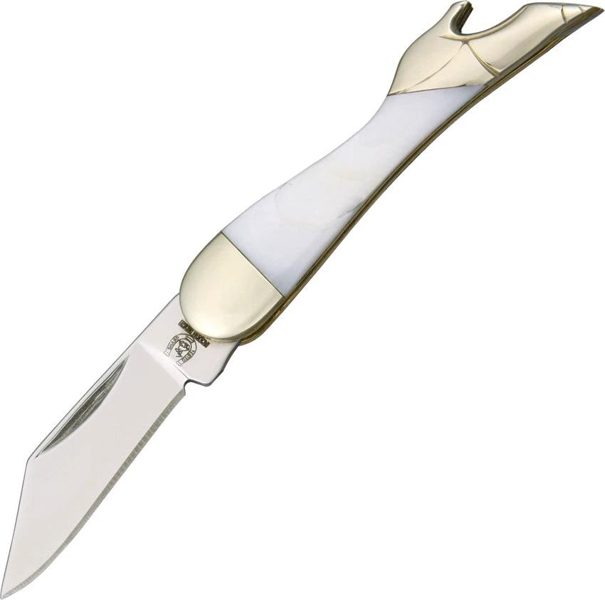 Rough Rider Mini Leg Knife Pearl KB122 WHITE PEARL by Rough Rider
