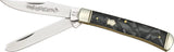 Rough Rider Trapper Knife Midnight KB201 With Stainless Clip And Spey Blades Midnight Swirl Handle For Collectors by Rough Rider