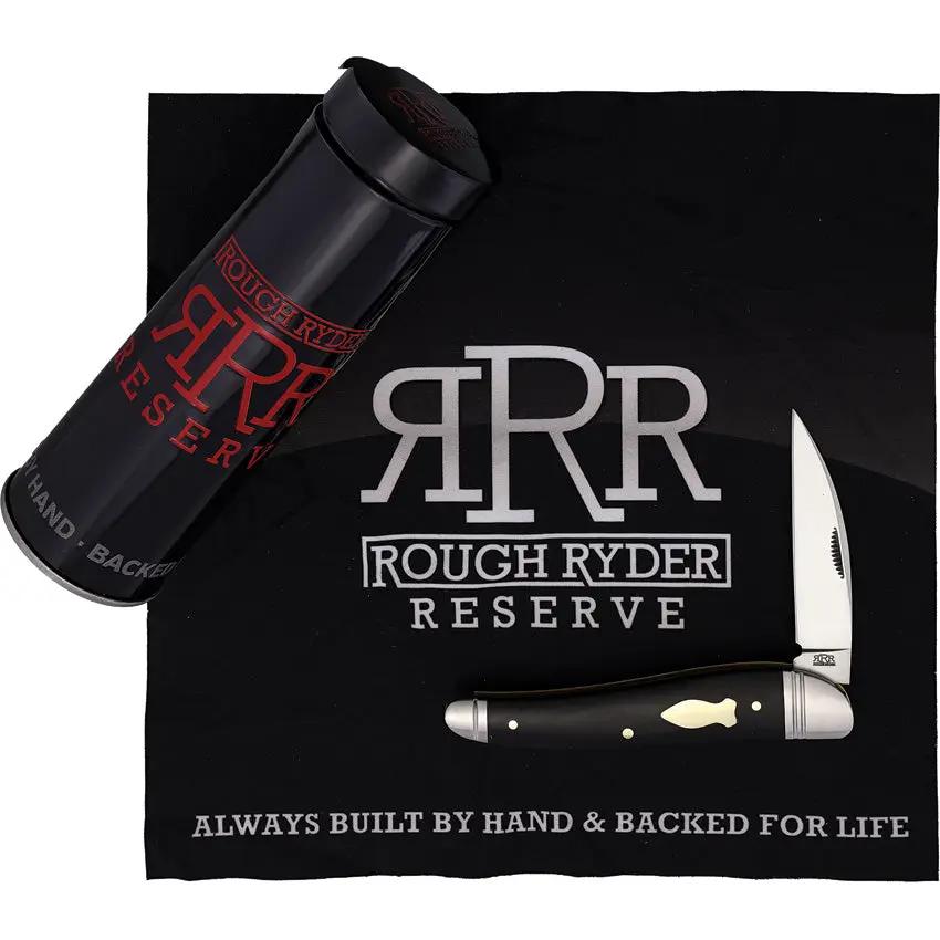 Rough Ryder Reserve Quillckiffe Folder - Satin Finish Stainless Wharncliffe Blade With Black Micarta Handle by Rough Ryder Reserve