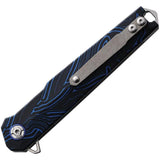 Rough Ryder Reserve Linerlock Tanto Black/Blue RRR027 T2111C7-12 BLK/BLU by Rough Ryder Reserve